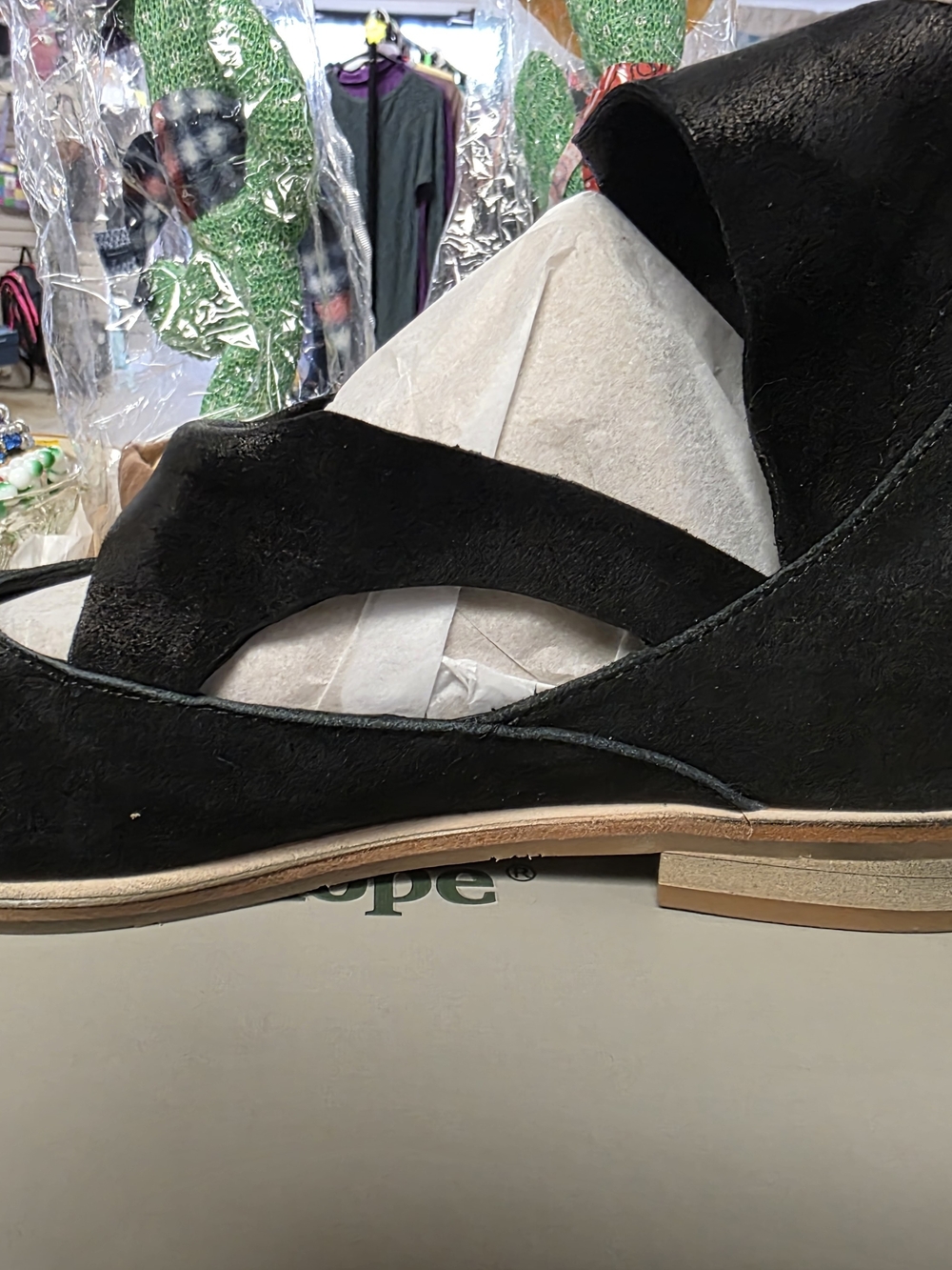 Antelope Black Suede Cutout Slip-On Loafer